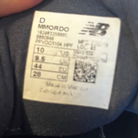 New Balance Fresh Foam MMORDO Gunmetal and Teal SZ 10 - Picture 5 of 6